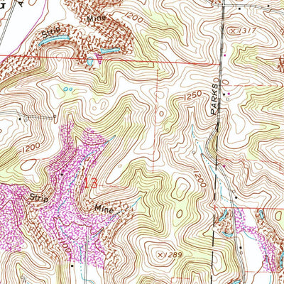 United States Geological Survey Robertsville, OH (1960, 24000-Scale) digital map