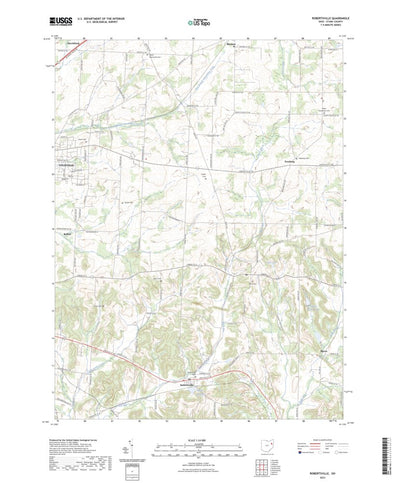 United States Geological Survey Robertsville, OH (2023, 24000-Scale) digital map