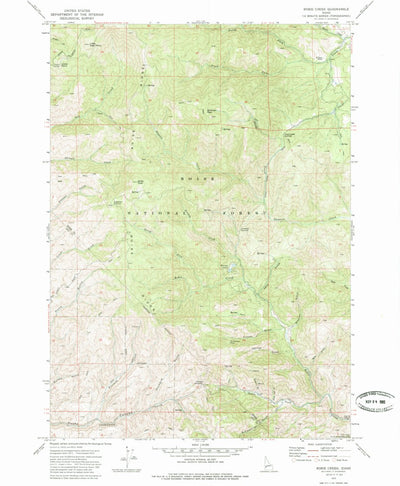United States Geological Survey Robie Creek, ID (1949, 24000-Scale) digital map