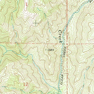 United States Geological Survey Robie Creek, ID (1949, 24000-Scale) digital map