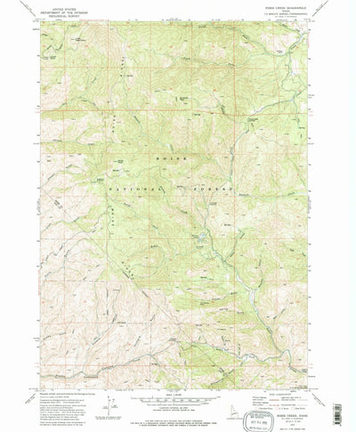United States Geological Survey Robie Creek, ID (1972, 24000-Scale) digital map
