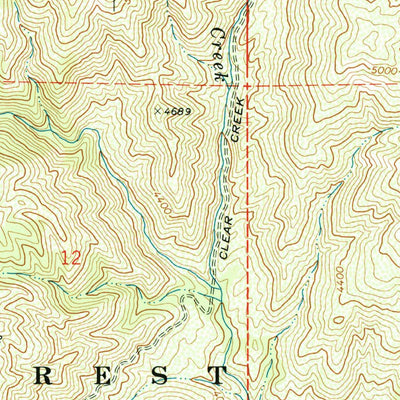 United States Geological Survey Robie Creek, ID (1972, 24000-Scale) digital map
