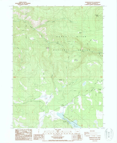 United States Geological Survey Robinson Butte, OR (1988, 24000-Scale) digital map
