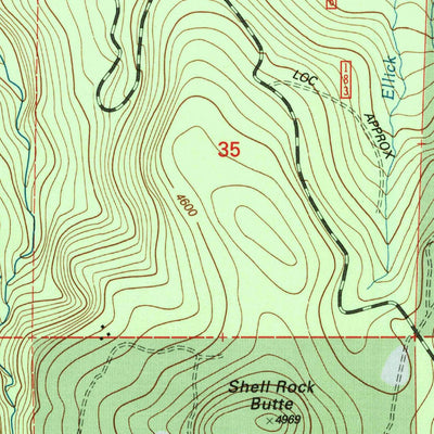 United States Geological Survey Robinson Butte, OR (1997, 24000-Scale) digital map