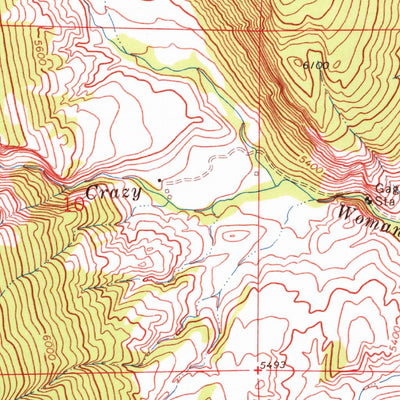 United States Geological Survey Robinson Canyon, WY (1967, 24000-Scale) digital map