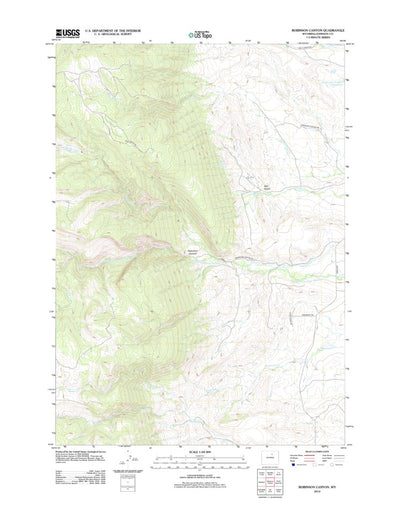 United States Geological Survey Robinson Canyon, WY (2012, 24000-Scale) digital map