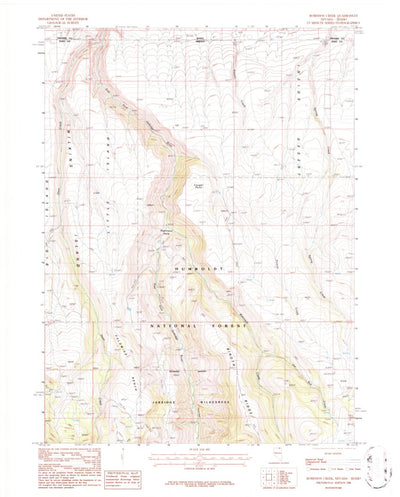 United States Geological Survey Robinson Creek, NV-ID (1986, 24000-Scale) digital map