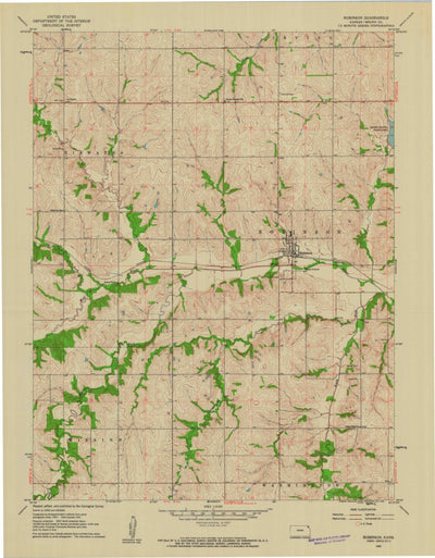 United States Geological Survey Robinson, KS (1961, 24000-Scale) digital map