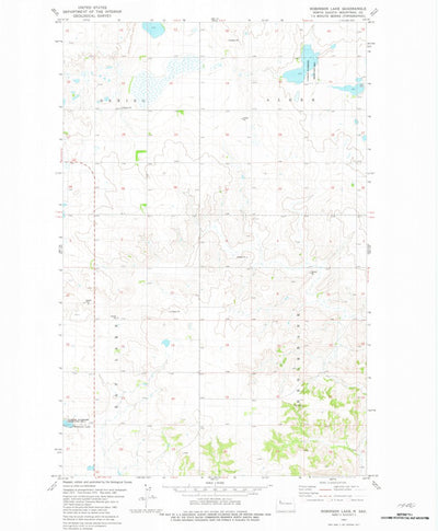 United States Geological Survey Robinson Lake, ND (1981, 24000-Scale) digital map