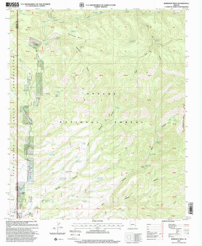 United States Geological Survey Robinson Mesa, AZ (1997, 24000-Scale) digital map