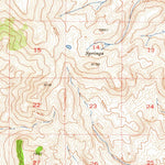 United States Geological Survey Robinson Mountain, NV (1956, 62500-Scale) digital map