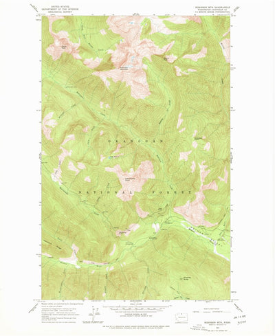 United States Geological Survey Robinson Mountain, WA (1963, 24000-Scale) digital map