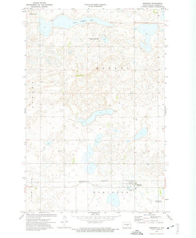United States Geological Survey Robinson, ND (1972, 24000-Scale) digital map