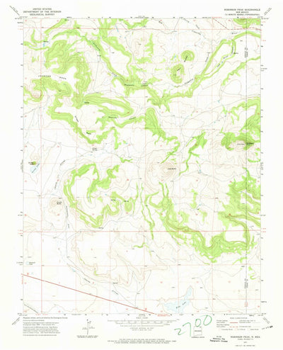 United States Geological Survey Robinson Peak, NM (1971, 24000-Scale) digital map