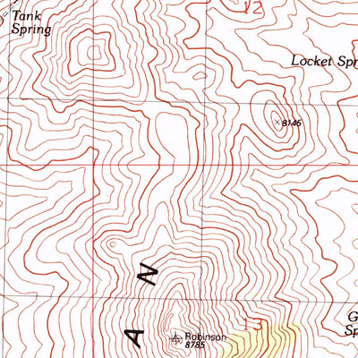 United States Geological Survey Robinson Summit, NV (1990, 24000-Scale) digital map