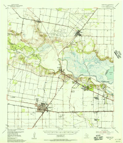 United States Geological Survey Robstown, TX (1954, 62500-Scale) digital map