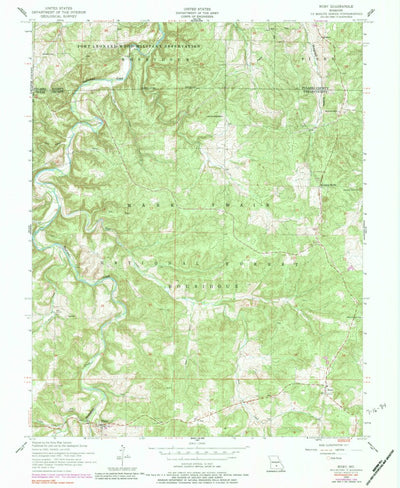 United States Geological Survey Roby, MO (1954, 24000-Scale) digital map