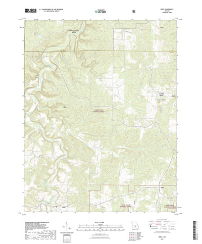 United States Geological Survey Roby, MO (2021, 24000-Scale) digital map