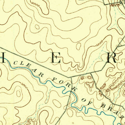 United States Geological Survey Roby, TX (1893, 125000-Scale) digital map