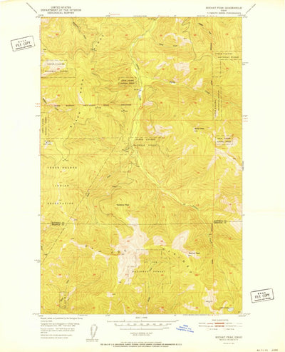 United States Geological Survey Rochat Peak, ID (1952, 24000-Scale) digital map
