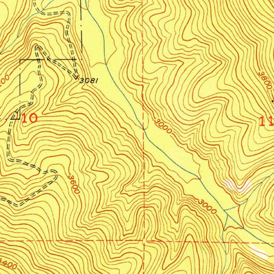 United States Geological Survey Rochat Peak, ID (1952, 24000-Scale) digital map