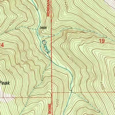 United States Geological Survey Rochat Peak, ID (1996, 24000-Scale) digital map