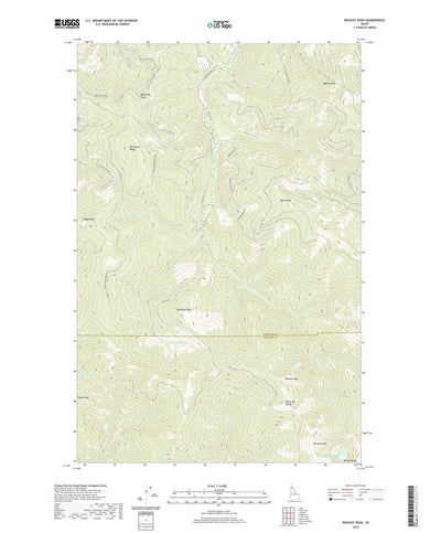 United States Geological Survey Rochat Peak, ID (2020, 24000-Scale) digital map