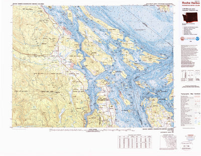 United States Geological Survey Roche Harbor, WA (1981, 100000-Scale) digital map