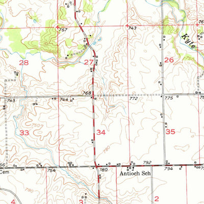 United States Geological Survey Rochelle, IL (1952, 62500-Scale) digital map