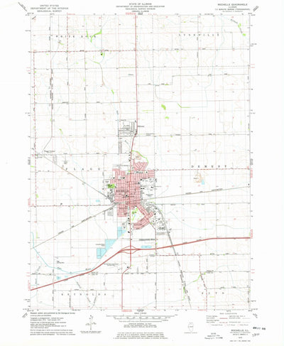 United States Geological Survey Rochelle, IL (1975, 24000-Scale) digital map