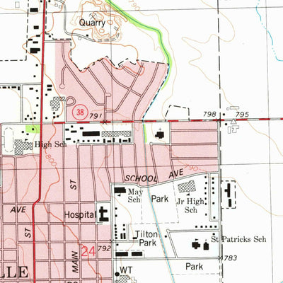 United States Geological Survey Rochelle, IL (1975, 24000-Scale) digital map
