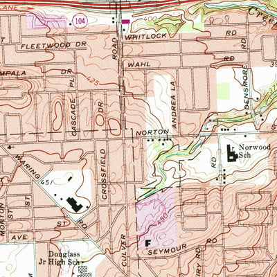 Rochester East, NY (1971, 24000-Scale) Map by United States Geological ...