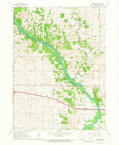 United States Geological Survey Rochester, IA (1965, 24000-Scale) digital map