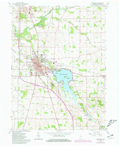United States Geological Survey Rochester, IN (1962, 24000-Scale) digital map