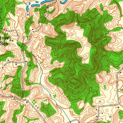 United States Geological Survey Rochester, KY (1953, 24000-Scale) digital map
