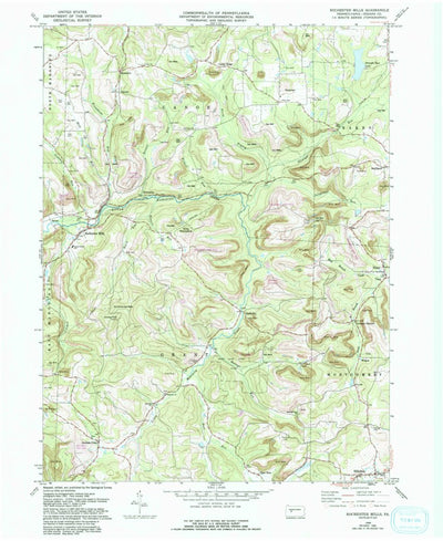 United States Geological Survey Rochester Mills, PA (1968, 24000-Scale) digital map