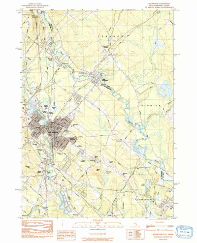 United States Geological Survey Rochester, NH-ME (1983, 24000-Scale) digital map