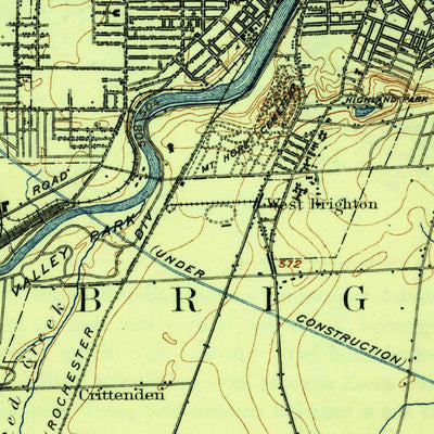 United States Geological Survey Rochester, NY (1912, 62500-Scale) digital map
