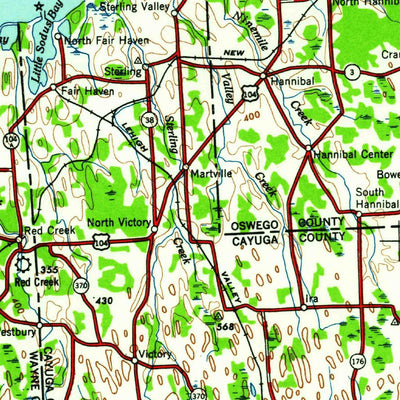 United States Geological Survey Rochester, NY (1960, 250000-Scale) digital map