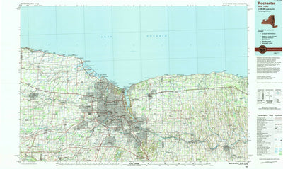 United States Geological Survey Rochester, NY (1984, 100000-Scale) digital map