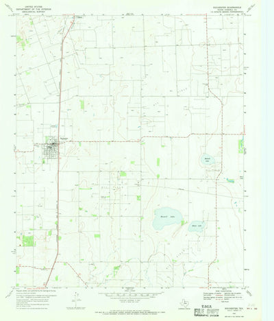 United States Geological Survey Rochester, TX (1967, 24000-Scale) digital map