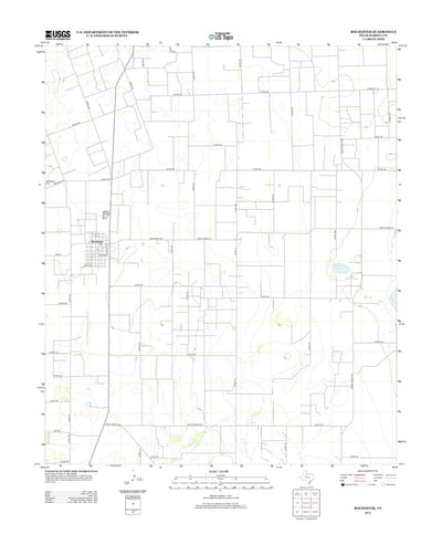 United States Geological Survey Rochester, TX (2012, 24000-Scale) digital map