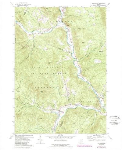 United States Geological Survey Rochester, VT (1970, 24000-Scale) digital map