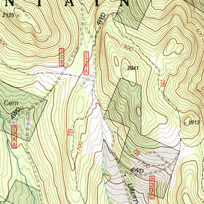 United States Geological Survey Rochester, VT (1997, 24000-Scale) digital map