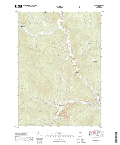 United States Geological Survey Rochester, VT (2021, 24000-Scale) digital map