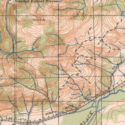 United States Geological Survey Rochester, WA (1941, 62500-Scale) digital map