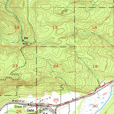 United States Geological Survey Rochester, WA (1953, 62500-Scale) digital map