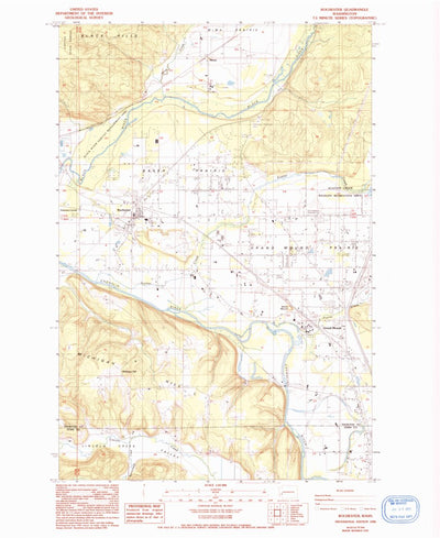 United States Geological Survey Rochester, WA (1986, 24000-Scale) digital map