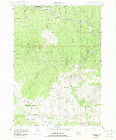 United States Geological Survey Rochford, SD (1956, 24000-Scale) digital map