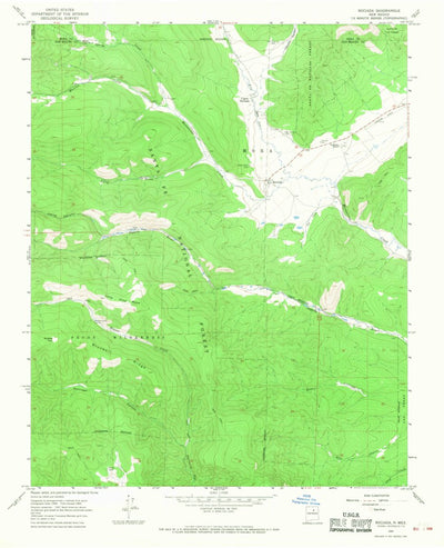 United States Geological Survey Rociada, NM (1965, 24000-Scale) digital map